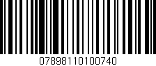 Código de barras (EAN, GTIN, SKU, ISBN): '07898110100740'