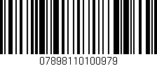 Código de barras (EAN, GTIN, SKU, ISBN): '07898110100979'