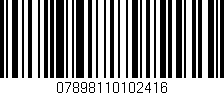 Código de barras (EAN, GTIN, SKU, ISBN): '07898110102416'
