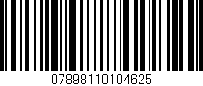 Código de barras (EAN, GTIN, SKU, ISBN): '07898110104625'