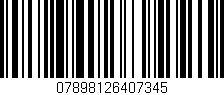 Código de barras (EAN, GTIN, SKU, ISBN): '07898126407345'