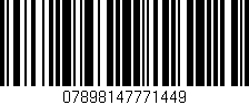 Código de barras (EAN, GTIN, SKU, ISBN): '07898147771449'