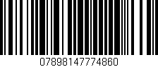 Código de barras (EAN, GTIN, SKU, ISBN): '07898147774860'