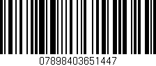 Código de barras (EAN, GTIN, SKU, ISBN): '07898403651447'