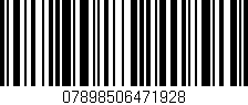Código de barras (EAN, GTIN, SKU, ISBN): '07898506471928'