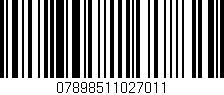 Código de barras (EAN, GTIN, SKU, ISBN): '07898511027011'