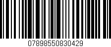 Código de barras (EAN, GTIN, SKU, ISBN): '07898550830429'