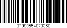 Código de barras (EAN, GTIN, SKU, ISBN): '07898554870360'