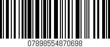 Código de barras (EAN, GTIN, SKU, ISBN): '07898554870698'