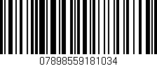 Código de barras (EAN, GTIN, SKU, ISBN): '07898559181034'