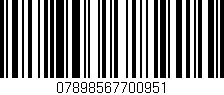 Código de barras (EAN, GTIN, SKU, ISBN): '07898567700951'