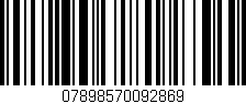 Código de barras (EAN, GTIN, SKU, ISBN): '07898570092869'