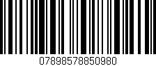 Código de barras (EAN, GTIN, SKU, ISBN): '07898578850980'