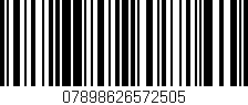 Código de barras (EAN, GTIN, SKU, ISBN): '07898626572505'