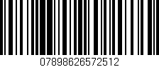 Código de barras (EAN, GTIN, SKU, ISBN): '07898626572512'