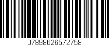 Código de barras (EAN, GTIN, SKU, ISBN): '07898626572758'