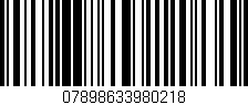 Código de barras (EAN, GTIN, SKU, ISBN): '07898633980218'