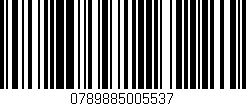 Código de barras (EAN, GTIN, SKU, ISBN): '0789885005537'