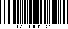 Código de barras (EAN, GTIN, SKU, ISBN): '07898930919331'