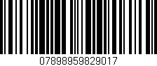 Código de barras (EAN, GTIN, SKU, ISBN): '07898959829017'