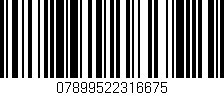 Código de barras (EAN, GTIN, SKU, ISBN): '07899522316675'