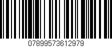 Código de barras (EAN, GTIN, SKU, ISBN): '07899573612979'