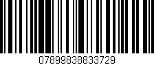 Código de barras (EAN, GTIN, SKU, ISBN): '07899838833729'