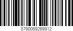 Código de barras (EAN, GTIN, SKU, ISBN): '0790069269912'