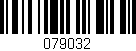 Código de barras (EAN, GTIN, SKU, ISBN): '079032'