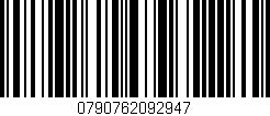 Código de barras (EAN, GTIN, SKU, ISBN): '0790762092947'