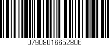 Código de barras (EAN, GTIN, SKU, ISBN): '07908016652806'