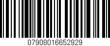 Código de barras (EAN, GTIN, SKU, ISBN): '07908016652929'