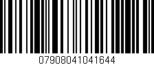 Código de barras (EAN, GTIN, SKU, ISBN): '07908041041644'
