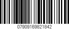 Código de barras (EAN, GTIN, SKU, ISBN): '07909169821842'