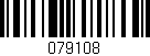 Código de barras (EAN, GTIN, SKU, ISBN): '079108'