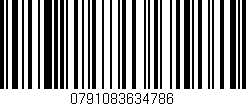 Código de barras (EAN, GTIN, SKU, ISBN): '0791083634786'