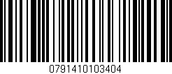 Código de barras (EAN, GTIN, SKU, ISBN): '0791410103404'