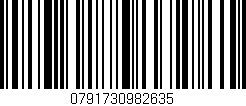 Código de barras (EAN, GTIN, SKU, ISBN): '0791730982635'
