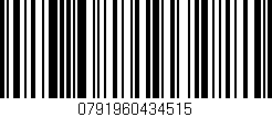 Código de barras (EAN, GTIN, SKU, ISBN): '0791960434515'