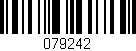 Código de barras (EAN, GTIN, SKU, ISBN): '079242'