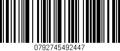 Código de barras (EAN, GTIN, SKU, ISBN): '0792745492447'