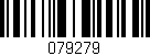 Código de barras (EAN, GTIN, SKU, ISBN): '079279'