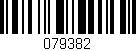 Código de barras (EAN, GTIN, SKU, ISBN): '079382'