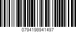 Código de barras (EAN, GTIN, SKU, ISBN): '0794198941497'