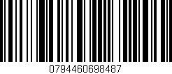 Código de barras (EAN, GTIN, SKU, ISBN): '0794460698487'