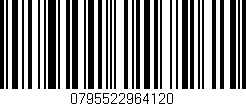 Código de barras (EAN, GTIN, SKU, ISBN): '0795522964120'