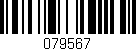 Código de barras (EAN, GTIN, SKU, ISBN): '079567'