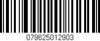 Código de barras (EAN, GTIN, SKU, ISBN): '079625012903'