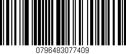 Código de barras (EAN, GTIN, SKU, ISBN): '0796483077409'