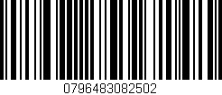 Código de barras (EAN, GTIN, SKU, ISBN): '0796483082502'